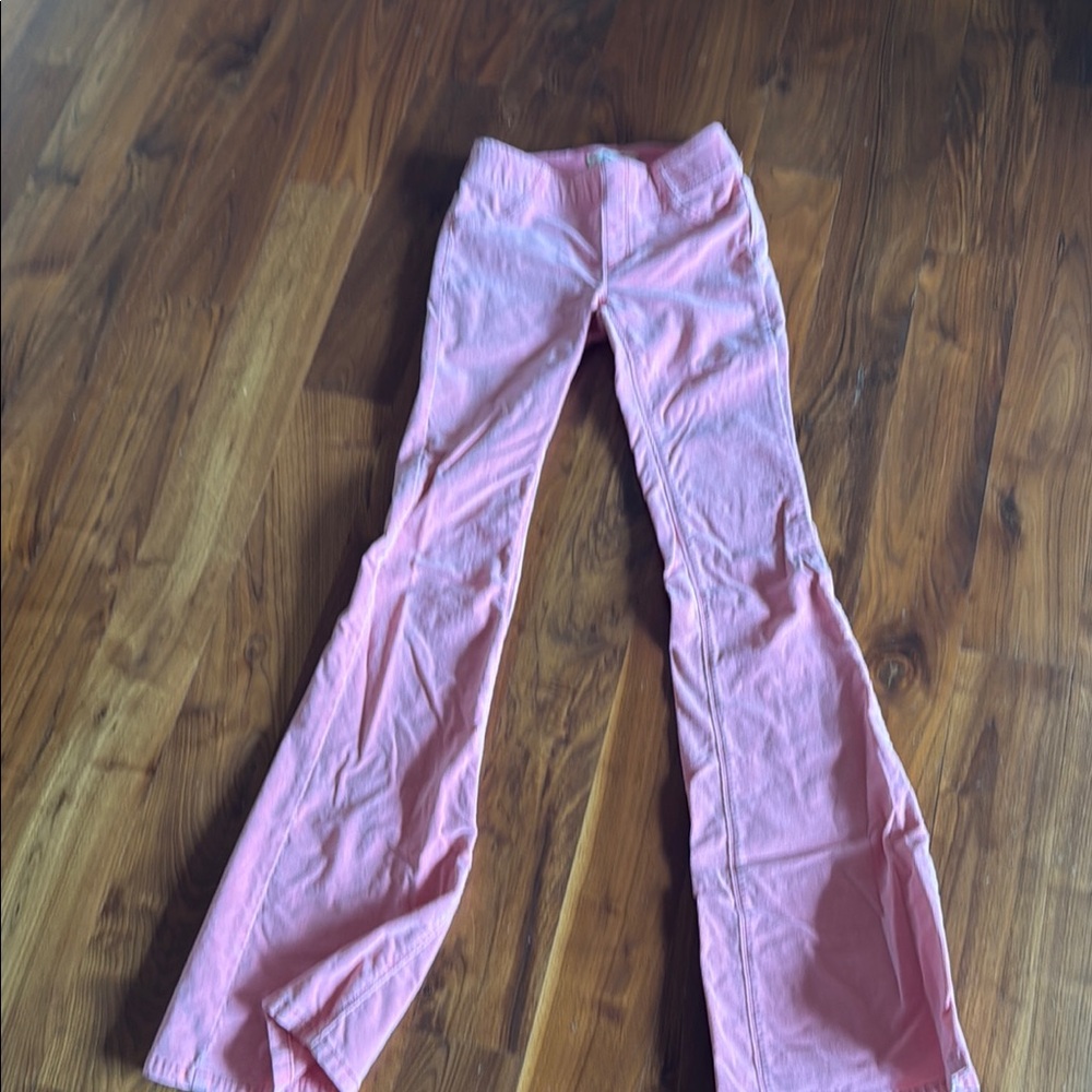 Free People Pink Flare Pants